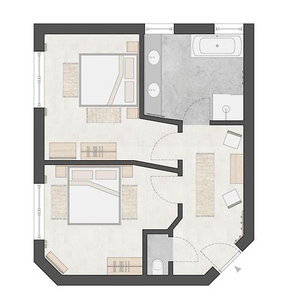 Hotel Garni Hubertushof Fiss Bagian luar foto